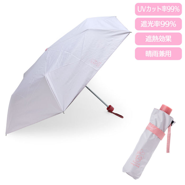 Japan Sanrio - Kuromi Rain or Shine Folding/Travel Umbrella