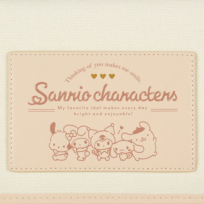 Japan Sanrio - Enjoy Idol Sanrio Characters Multi Pouch (Color: Charcoal Cream)