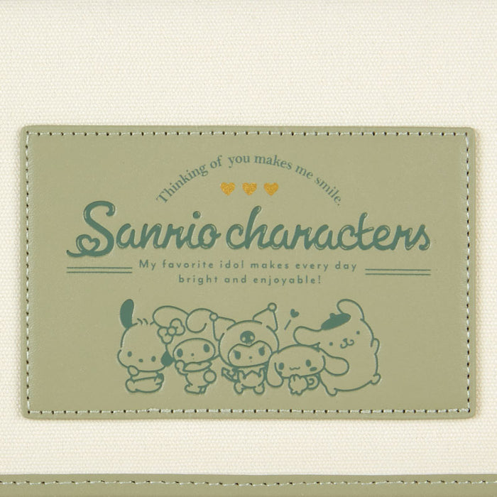 Japan Sanrio - Enjoy Idol Sanrio Characters Multi Pouch (Color: Charcoal Green)