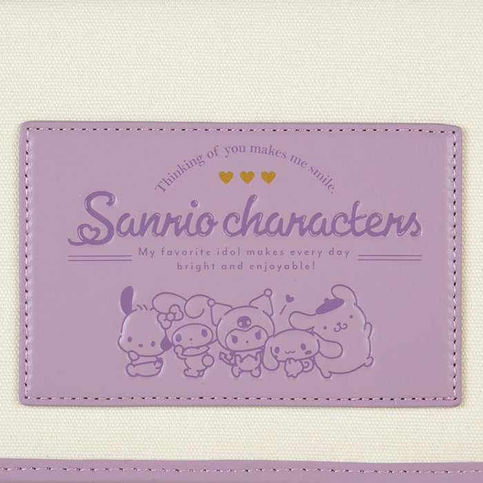 Japan Sanrio - Enjoy Idol Sanrio Characters Multi Pouch (Color: Charcoal Purple)