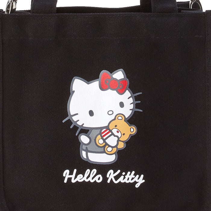 Hello Kitty Canvas Tote Bag W/ Zipper Sanrio Miniso Kawaii Reusable Bag