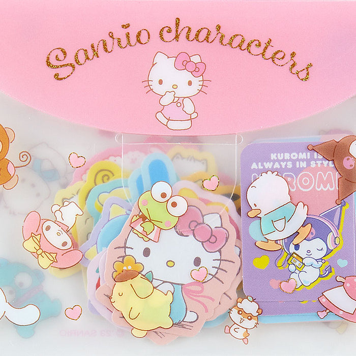 Japan Sanrio - Sanrio Characters Stickers & Case Set