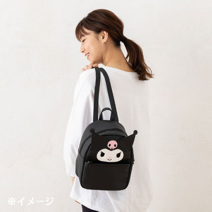 Japan Sanrio - Kuromi Face Shaped Backpack