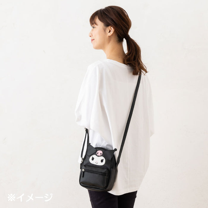 Japan Sanrio - Kuromi Face Shaped Shoulder Bag — USShoppingSOS