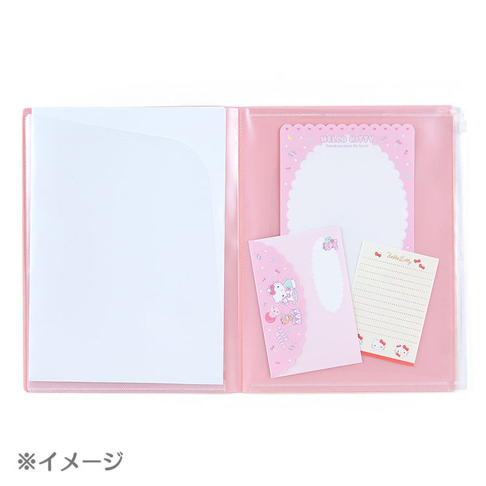 Japan Sanrio - Cinnamoroll 6-Pocket Clear File with Zipper