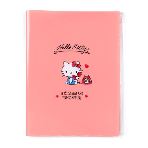 Japan Sanrio - Hello Kitty 6-Pocket Clear File with Zipper