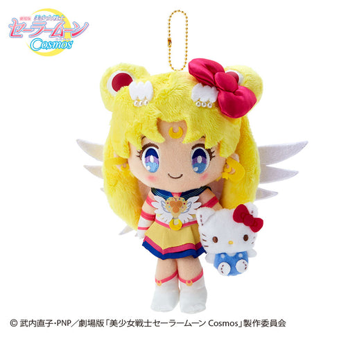 Japan Sanrio - "Theatrical version "Pretty Guardian Sailor Moon Cosmos" x Sailor Moon x Hello Kitty Plush Keychain