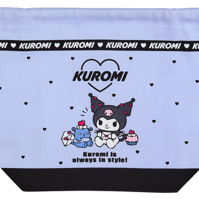 Japan Sanrio - Kuromi Drawstring Lunch Bag