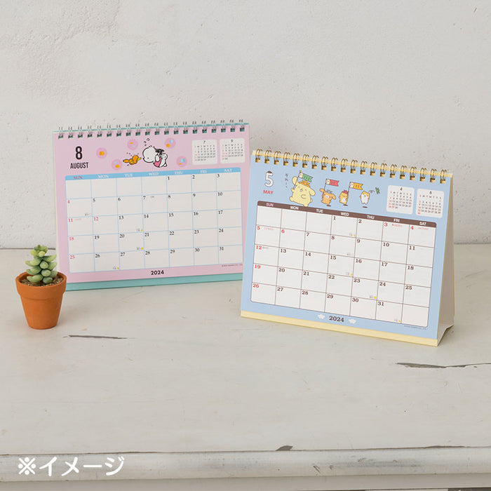 Japan Sanrio - Schedule Book & Calendar 2024 Collection x Pochacco Ring Calendar 2024