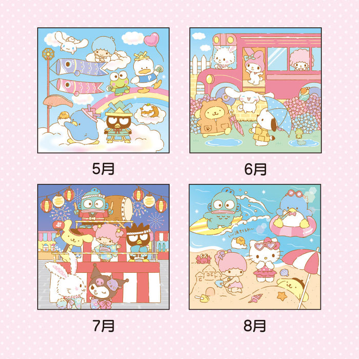 Japan Sanrio - Schedule Book & Calendar 2024 Collection x Sanrio Characters Wall Calendar M 2024