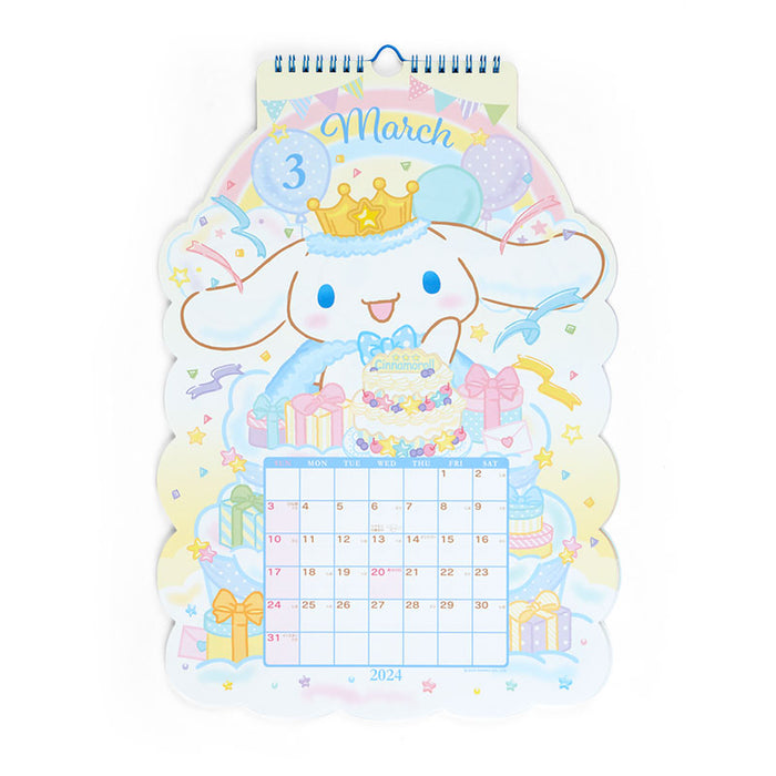 Japan Sanrio - Schedule Book & Calendar 2024 Collection x Cinnamoroll Die Cut Calendar