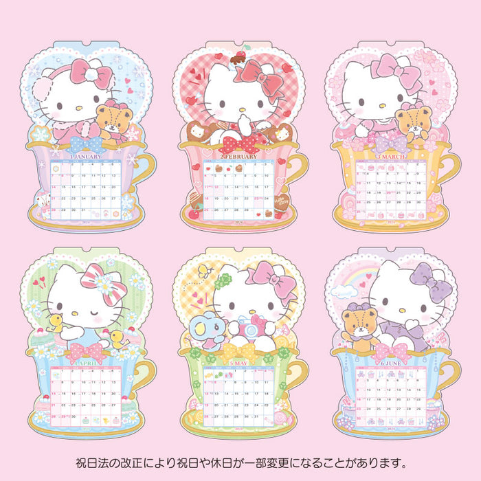 Japan Sanrio - Schedule Book & Calendar 2024 Collection x Hello Kitty Die Cut Calendar