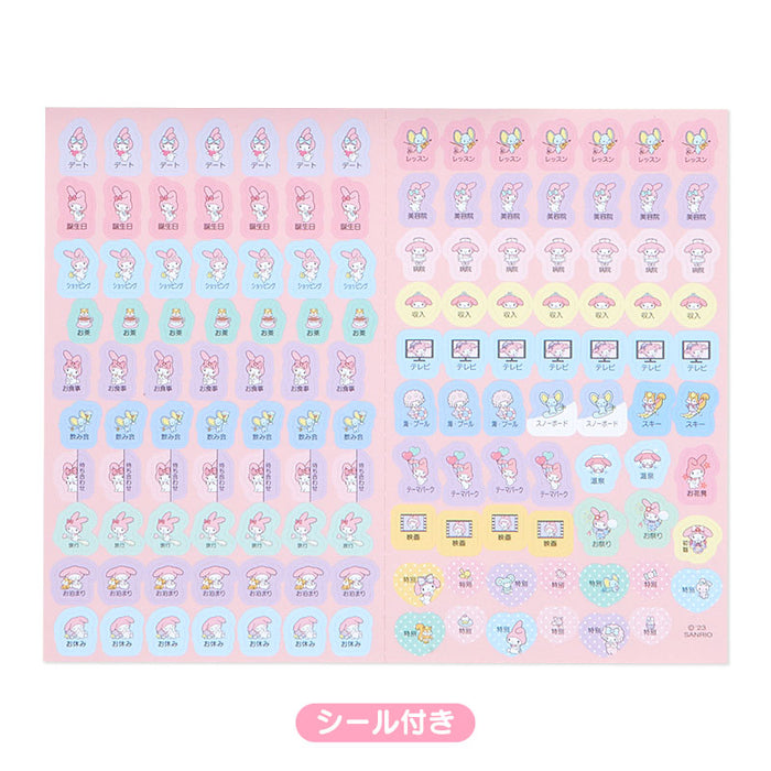 Japan Sanrio - Schedule Book & Calendar 2024 Collection x My Melody B6 Diary (Horizontal Ruled Type) 2024