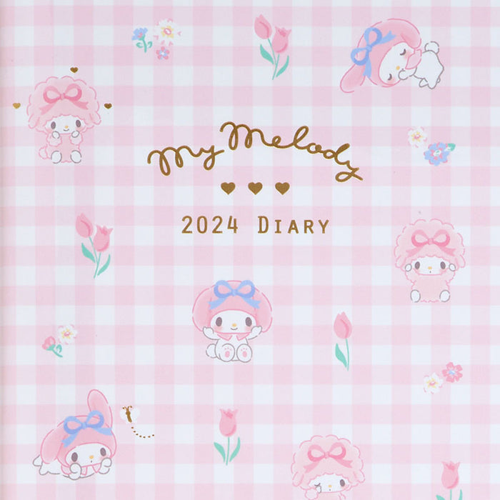 Japan Sanrio - Schedule Book & Calendar 2024 Collection x My Melody B6 Diary (Block Type) 2024