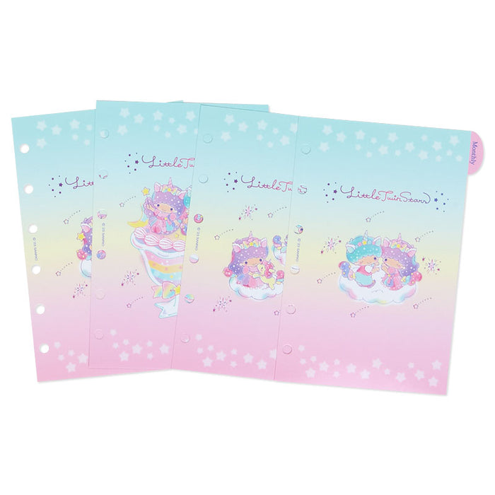 Japan Sanrio - Schedule Book & Calendar 2024 Collection x Little Twin Stars Personal Organizer Refill Set 2024
