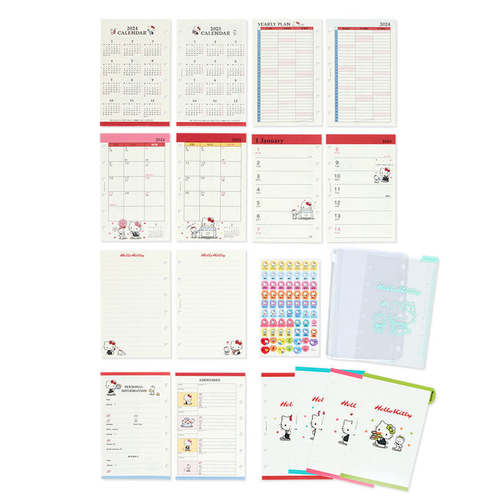Sanrio Hello Kitty sheet calendar 2024 701009 Japan