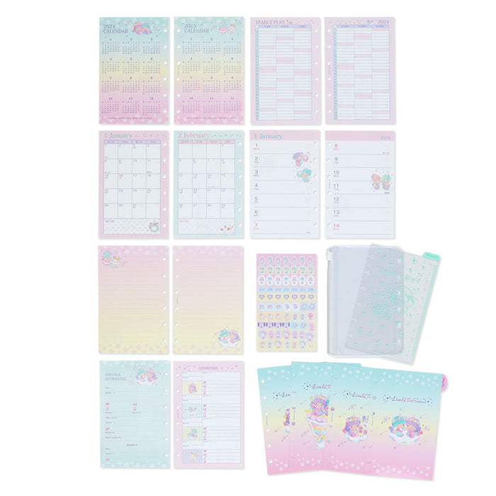 Japan Sanrio - Schedule Book & Calendar 2024 Collection x Little Twin Stars System Notebook 2024