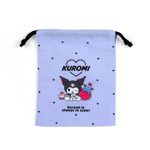 Japan Sanrio - Kuromi Drawstring Bag (Size S)