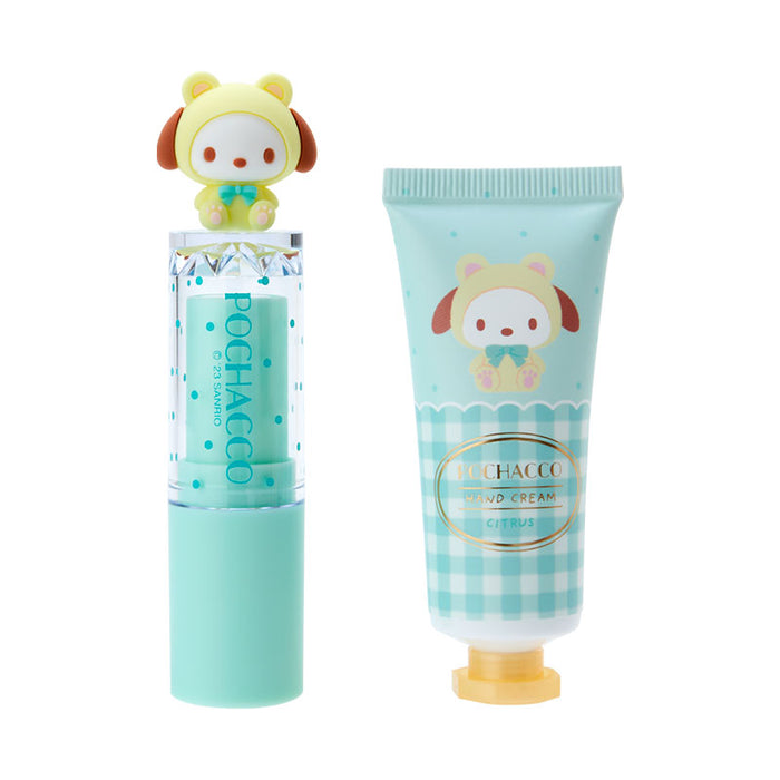 Japan Sanrio - Pochacco Lip Balm & Hand Cream Box Set (Bear Motif)