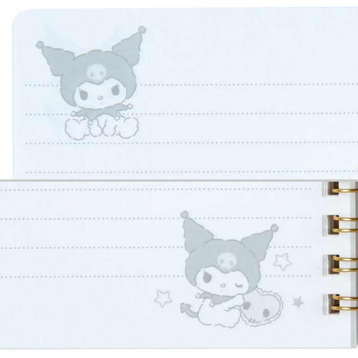 Japan Sanrio - Kuromi B6 Ring Notebook (Stuffed Toy Design Stationery)