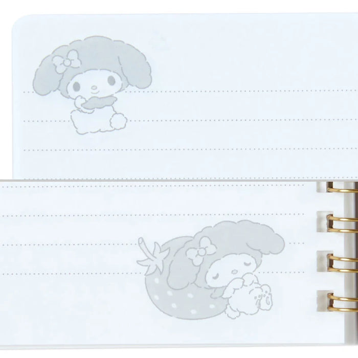 Japan Sanrio Original B6 Ring Notebook - Kuromi / Stuffed Toy Stationery