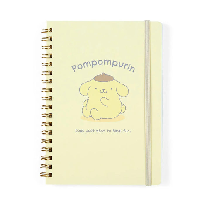 Japan Sanrio - Pompompurin B6 Ring Notebook (Stuffed Toy Design Stationery)