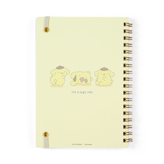 Japan Sanrio - Pompompurin B6 Ring Notebook (Stuffed Toy Design Stationery)