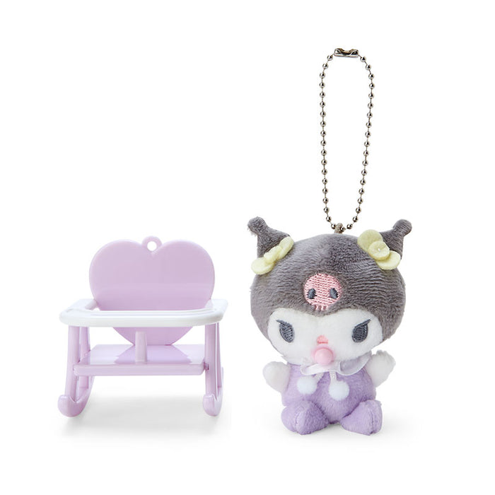 Japan Sanrio - Kuromi & Baby Chair Keychain