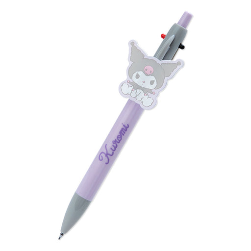Japan Sanrio - Kuromi 2-color Ballpoint Pen & Mechanical Pencil (Stuffed Toy Design Stationery)