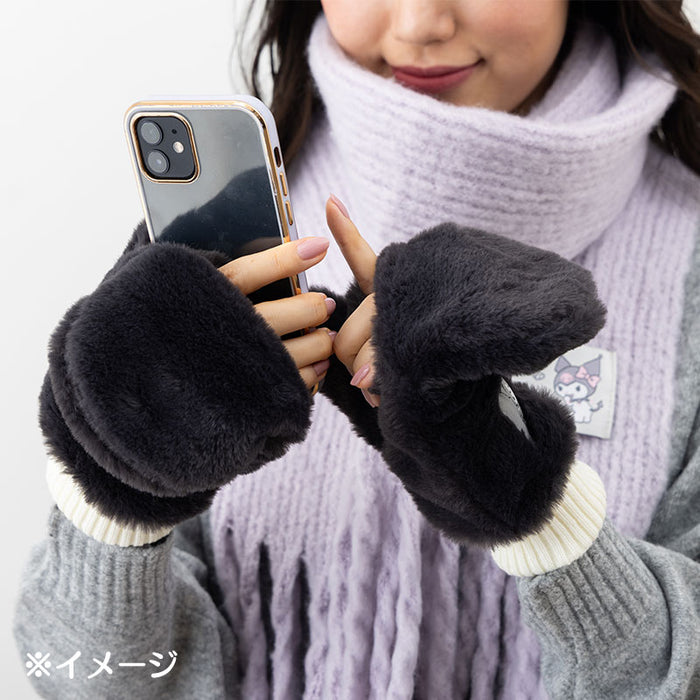 Japan Sanrio - Pochacco Fake Fur Mittens for Adults