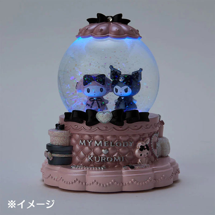 Japan Sanrio - My Melody & Kuromi Light Up Snow Globe M
