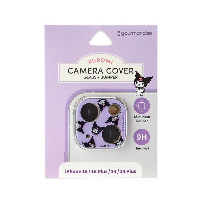 Japan Sanrio - Kuromi Camera cover compatible with iPhone 15/15 Plus/14 Plus