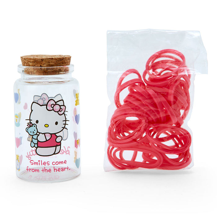 Japan Sanrio - Hello Kitty Hair Tie Set in a Bottle (Forever Sanrio Fashionable Goods)