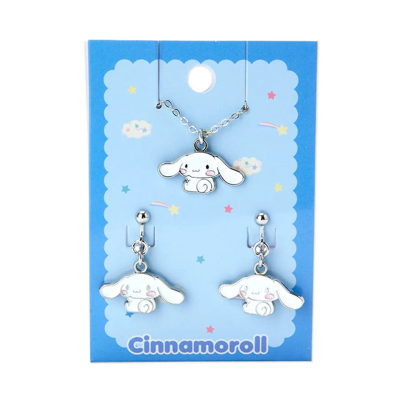 Japan Sanrio - Cinnamoroll Necklace & Earrings Set (Forever Sanrio