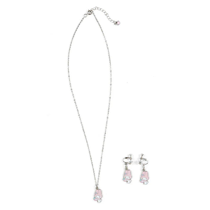 Japan Sanrio - My Melody Necklace & Earrings Set (Forever Sanrio Fashionable Goods)