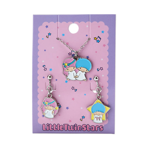 Japan Sanrio - Little Twin Stars Necklace & Earrings Set (Forever Sanrio Fashionable Goods)