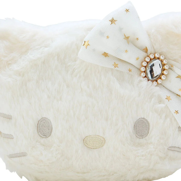 Japan Sanrio - Hello Kitty Face-Shaped Pouch (White)