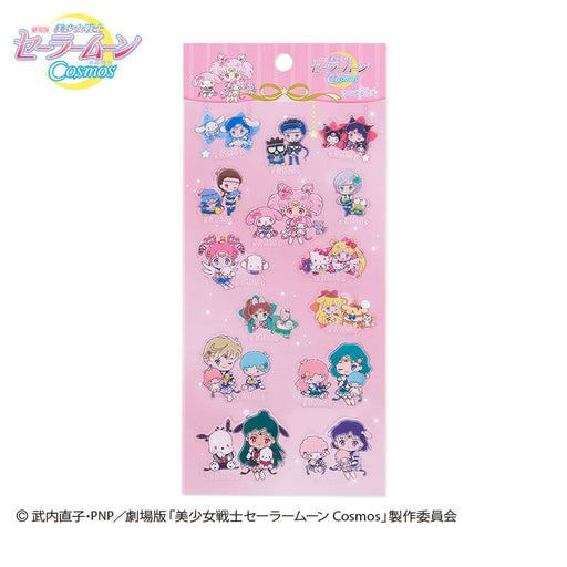 Japan Sanrio - Movie version "Sailor Moon Cosmos" x Sanrio Characters Clear Seal (Color: Pink)