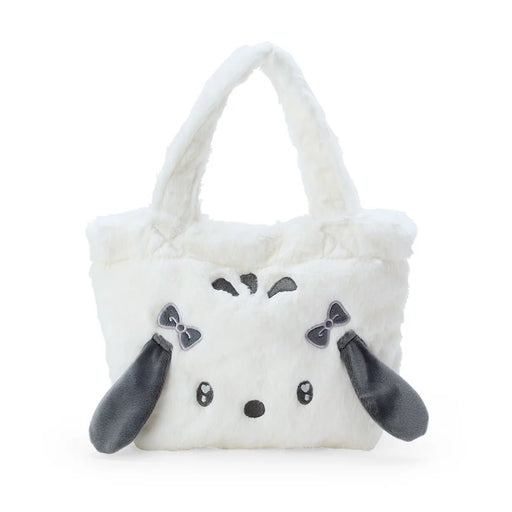 Japan Sanrio - Pochacco Face Shaped Fur Handbag