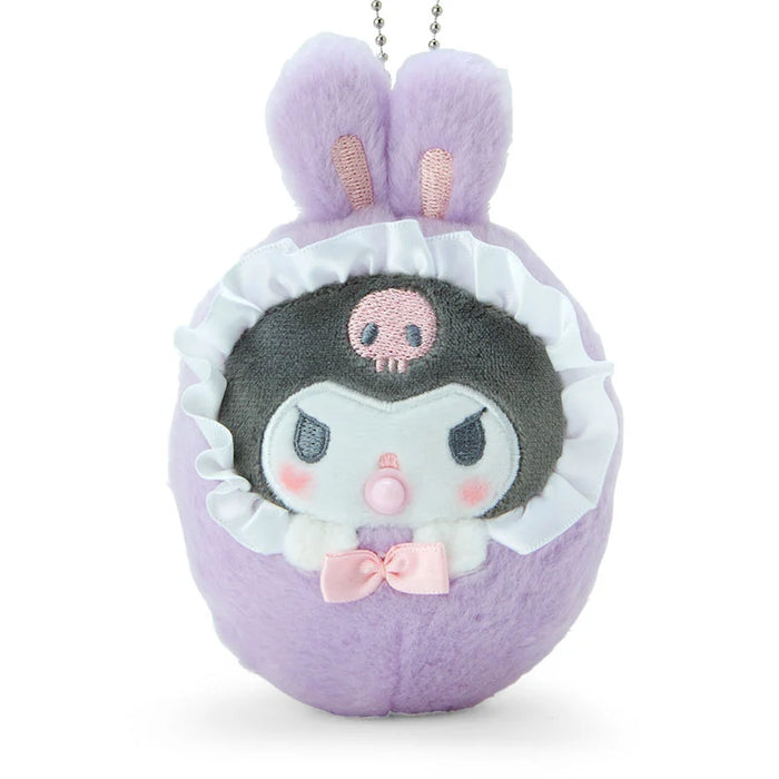 Japan Sanrio - Kuromi "Swaddled Baby" Plush Keychain