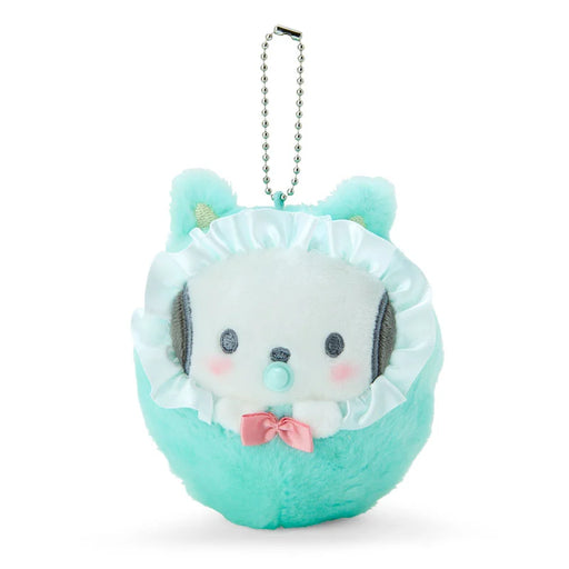 Japan Sanrio - Pochacco "Swaddled Baby" Plush Keychain