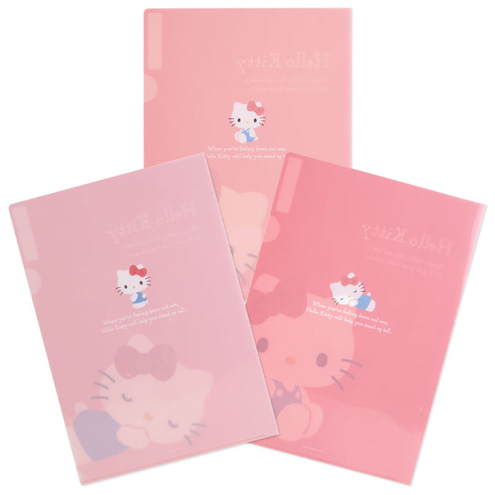 Japan Sanrio - Hello Kitty Set of 3 Clear Files