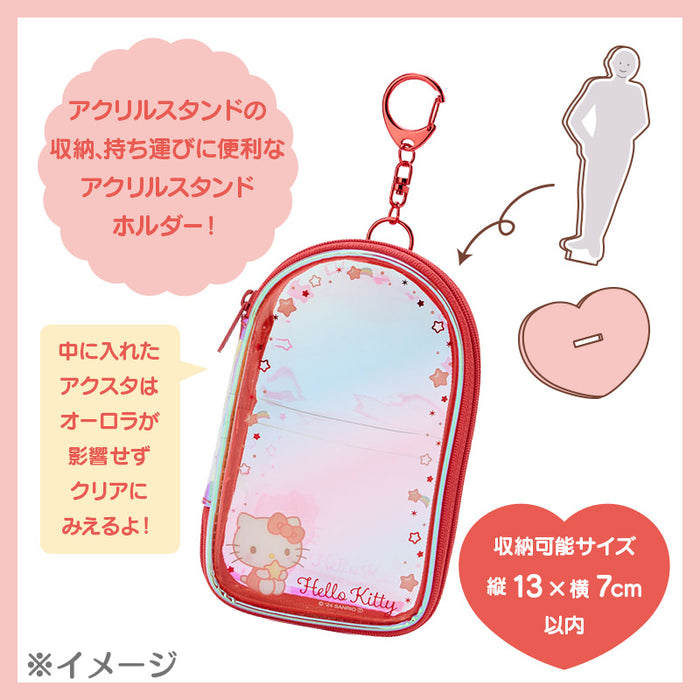 Japan Sanrio - Hello Kitty Acrylic Stand Holder (Enjoy Idol Aurora)