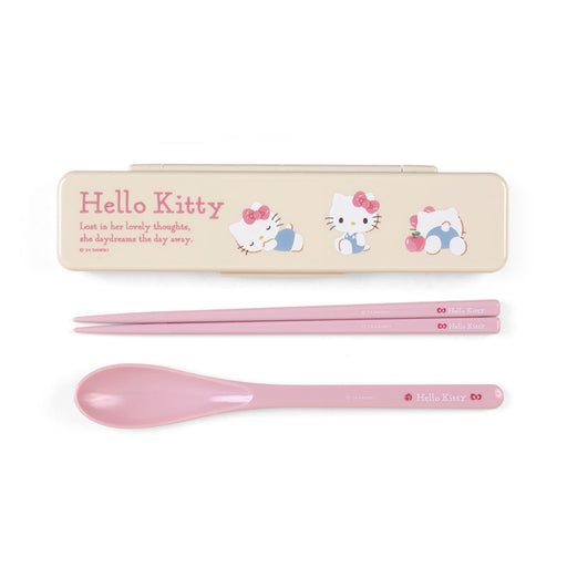Japan Sanrio - Hello Kitty Chopsticks & Spoon Set (New Life Series)