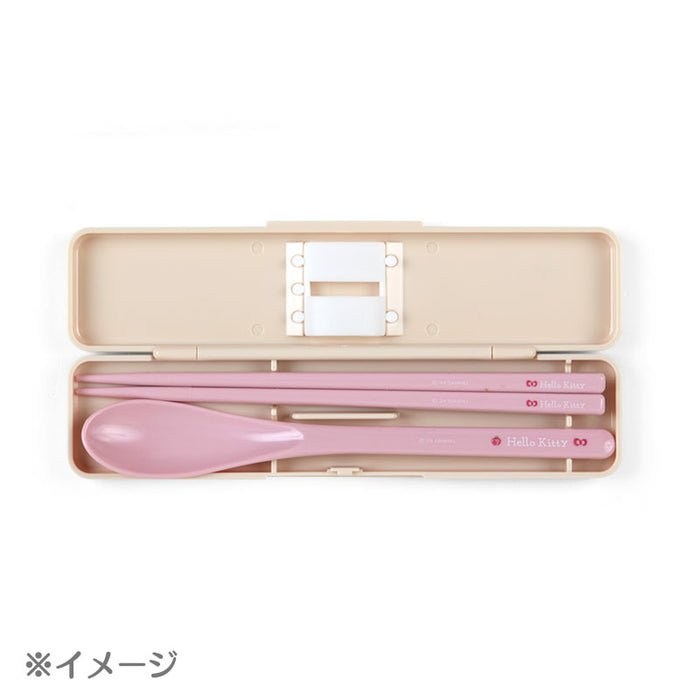 Japan Sanrio -  Kuromi Chopsticks & Spoon Set (New Life Series)