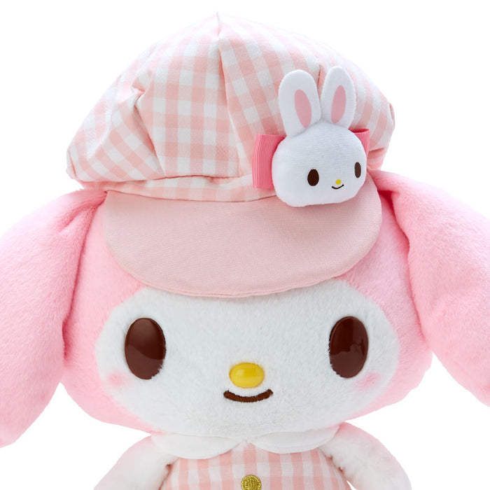 Japan Sanrio - My Melody Plush Toy Size M (Gingham Casquette)
