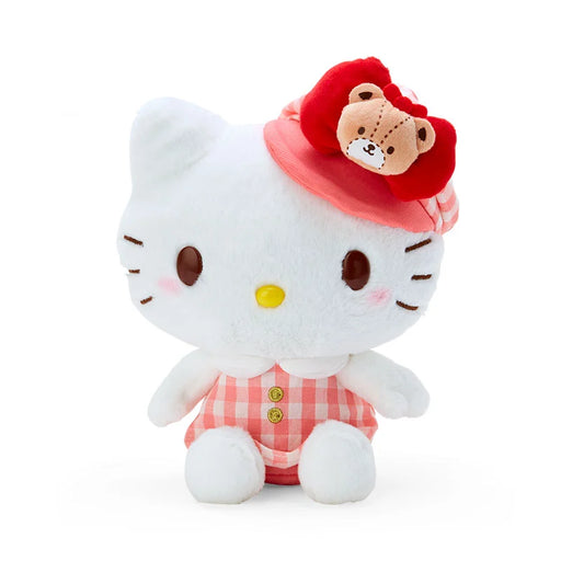 Japan Sanrio - Hello Kitty Plush Toy Size S (Gingham Casquette)