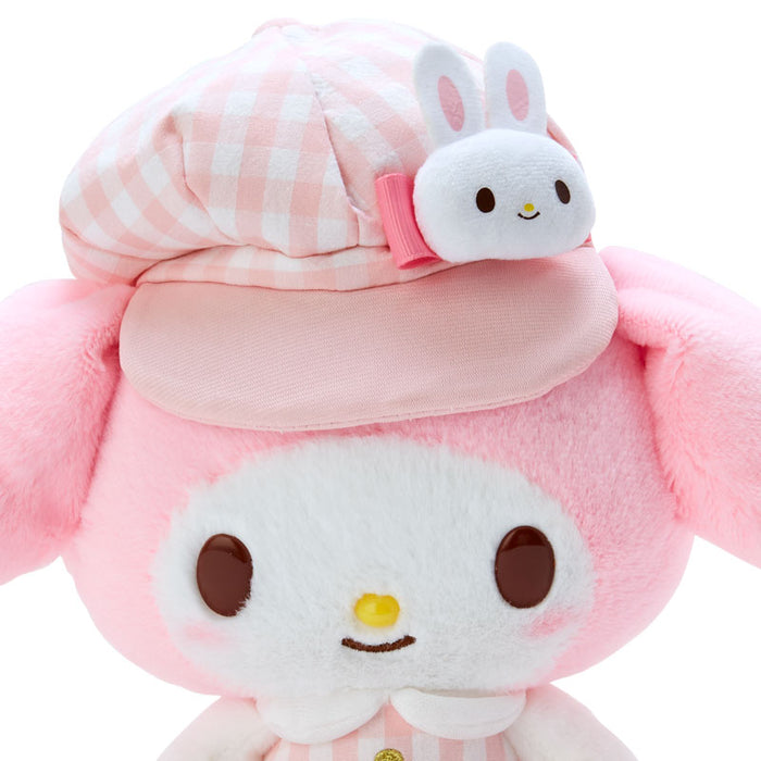 Japan Sanrio - My Melody Plush Toy Size S (Gingham Casquette)