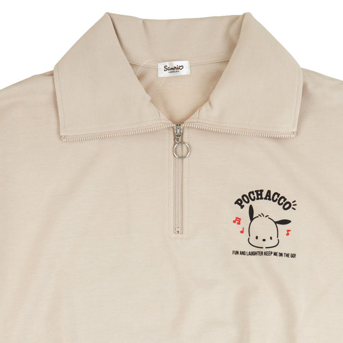 Japan Sanrio - Pochacco Half Zip Sweatshirt for Adults