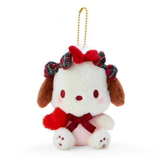 Japan Sanrio - Pochacco Plush Keychain (Ribbon Love)